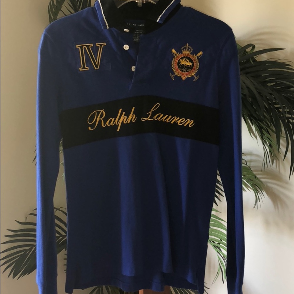 Blue authentic polo shirt